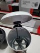 Ведро для мусора на 3л круглое VOLLE с крышкой и педалью 270x230x177мм металл белое 14-03-53W - изображение 5