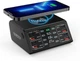 Док-станция Asometech 100W 9в1 4хType-C|4xUSB|1xQi Wireless charger (black) - изображение 4