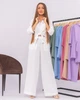 Женский костюм из креп жатки рубашка и штаны Белый Maybel L 412 (2132_3) - изображение 6