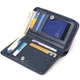 Практичний жіночий портмоне середнього розміру з натуральної шкіри CANPELLINI 21715 Синє - зображення 4