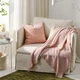Плед IKEA HORNMAL 130х170 см світло-рожевий (505.307.85) - зображення 3
