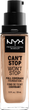 Podkład matujący NYX Professional Makeup Can\\\'t Stop Won\\\'t Stop 24-Hour 10.5 Medium buff 30 ml (800897181178) - obraz 2