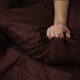 Комплект постельного белья Satin Stripe Chocolate 100% хлопок 220х180 см - изображение 4