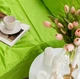 Комплект постельного белья Satin Stripe Light green 100% хлопок 220х180 см 70х50 см - изображение 2