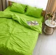 Комплект постельного белья Satin Stripe Light green 100% хлопок 220х180 см 70х50 см - изображение 3