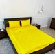 Комплект постельного белья Satin Stripe Yellow 100% хлопок 220х180 см 70х50 см - изображение 1
