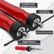Скакалка PowerPlay 4208 швидкісна Червона (PP_4208_Red) - изображение 3