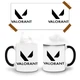 Кружка-хамелеон Валорант лого(Valorant logo) 330 мл Керамика (93429-3539) - изображение 3