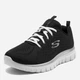 Жіночі кросівки для залу Skechers Graceful - Get Connected 12615W-BKW 37 (7US) 24 см Чорні (191665730194/190872053393) - зображення 5
