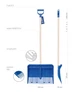 Лопата для збирання снігу Prosperplast Alpin 49x140см (5905197140544) - зображення 1