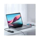 USB-хаб Baseus Lite Series 4-Port USB-A HUB Adapter (USB-A to USB 3.0*4) 25cm Black (WKQX030001) - изображение 3