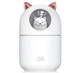 Міні зволожувач нічник ультразвуковий котик Humidifier USB білий - изображение 1