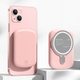 Магнитный портативный УМБ павербанк с беспроводной зарядкой Linktech Magsafe 20W 10000 mAh для iPhone розовый 108 - изображение 1