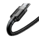Кабель для быстрой зарядки Baseus Cafule Cable USB for Micro USB 2.4A 1м (CAMKLF-BG1) Black/Grey - изображение 7