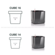 Вазон Lechuza Cube Glossy 14 Белый - изображение 5