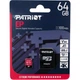 Карта пам`ятi MicroSDXC 64GB UHS-I/U3 Class 10 Patriot EP A1 R90/W80MB/s + SD-adapter (PEF64GEP31MCX) - зображення 1