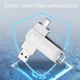 Флешка Bliksem USB 2.0 OTG 64 ГБ металлическая скоба (3в1) USB + Type-C + USB mini - изображение 2