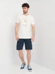 Футболка хлопковая длинная мужская Armani Exchange 11164.2 M Белая - изображение 3