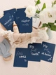 Карточки для фотосессии "Baby cards" на АНГЛИЙСКОМ, синие набор двухсторонних открыток 12 шт - изображение 2