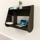 Стол компьютерный навесной из ЛДСП Comfy Home AirTable Drop Zeus венге - изображение 3