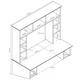 Стіл комп'ютерний навісний з ЛДСП Comfy Home AirTable - IV Zeus венге - зображення 5