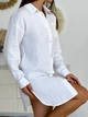 Женская рубашка Pearl из муслина COSY L белая MD01 - изображение 7