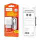 Комплект СЗУ + кабель Type C Hoco C73A 2 USB для зарядки White (734108) - изображение 5