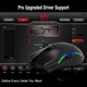 Игровая компьютерная мышь Aikun Optical Gaming GX66 USB, RGB подсветка, проводная, 1200-7200DPI Black - изображение 7