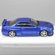 Модель машины Nissan GtR R34 Форсаж 1:64 металлическая с подставкой Синий (1012-606-03) - изображение 3