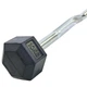 Штанга фиксированная изогнутая обрезиненная Rubber Hexagon Barbell TA-6231-10 длина-95см 10кг - зображення 2