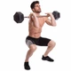Штанга фиксированная прямая обрезиненная Record Rubber Hexagon Barbell TA-6230-45 длина-95см 45кг - зображення 9