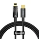 Кабель Baseus Explorer Series Auto Power-Off Fast Charging Data Cable Type-C to IP 20W 1m CATS000001 Black - зображення 1