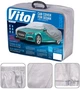 Тент автом Vitol CC13401 XL серый с подкладкой PEVA PP Cotton 533х178х119 - изображение 2