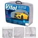 Тент автом Vitol JC13401 L на джип минивэн серый с подкладкой PEVA PP Cotton 457х185х145 - изображение 5