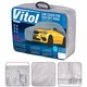 Тент автом Vitol JC13401 XXL на джип минивэн серый с подкладкой PEVA PP Cotton 508х196х152 - изображение 5