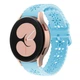 Ремешок для Zepp E - голубой / ширина крепления 20мм / силикон / Watchbands Flower (W31-2WB34609427) - изображение 1