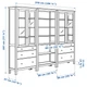 Комбінація стелажів з дверцятами/шухлядами ІКЕА HEMNES 270х197 см Біла пляма (s19233759) - изображение 4