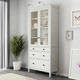 Шафа-вітрина з 3 ящиками ІКЕА HEMNES 90х197 см Біла пляма (50371772) - зображення 2