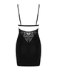 Сорочка та стрінги Obsessive Maderris chemise Чорний XS/S (62104) - зображення 6