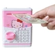 Игрушечный детский сейф копилка Hello Kitty розовый с кодовым замком - изображение 1