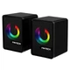 Компьютерная акустика колонка для пк Fantech GS203 Beat 6W, AUX, USB, LED RGB подсветка Black - изображение 1