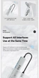 Хаб HUB Essager 7в1 60W (Type-C 3.1 to 4K HDMI/SD/TF Card/ PD Fast Charge) для MacBook, iMac, iPad, Chromebook, Samsung, Xiaomi та ін. metall - изображение 8