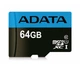 Карта пам'яті A-DATA Premier 64GB Class 10 UHS-I (U1) V10 A1 W-25MB/s R-100MB/s +SD-адаптер AUSDX64GUICL10A1-RA1 - зображення 1