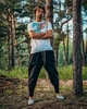 Брюки мужские джоггеры черные из хлопка свободные широкие хлопковые пояс на резинке завязках с карманами для мужчин повседневные для йоги 2XL - изображение 8