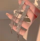 Серьги вечерние длинные со стразами висячие бижутерия Fashion Jewelry (II) 31178 - изображение 6