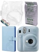 Подарочный Набор Fujifilm INSTAX Mini 12 Pastel Blue Голубой Фотокамера моментальной печати / Картридж 10 фото / Чехол / Альбом 96 фото подарок для девушки, парня, ребенка на день рождения + Подарочная упаковка - изображение 1