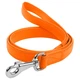 Кожаный поводок для собак WAUDOG Glamour Ш 25 мм Д 122 см Orange (33764) - изображение 1