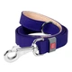 Кожаный поводок для собак WAUDOG Classic Ш 14 мм Д 122 см Purple (08139) - изображение 1