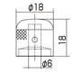 Ручка для потенціометра GOTOH VK1-18 C Dome Knob (Chrome) - зображення 4