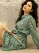 Платье женское летнее шифоновое трапеция с рюшами и подкладкой Seventeen XXL-3XL Зеленое 2061.5367 - изображение 4